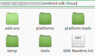 Contenido del SDK de Android para Linux